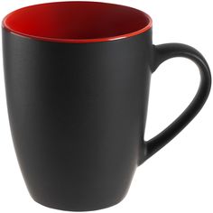 Кружка Molti Bright Tulip, матовая, черная с красным