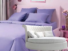 Простыня на резинке Maktex 00-00210525 220x220 сатин,фиолетовый