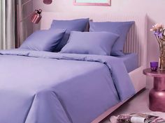 Простыня на резинке Maktex 00-00210497 120x200 сатин,фиолетовый
