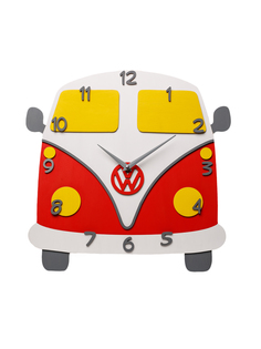 Настенные деревянные часы, Neprostochasy, Автобус, Машина 38х37 см
