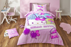 Постельное белье детское TAC Hello Kitty Travel 1,5-спальный, ранфорс, Турция