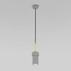 Подвесной светильник Eurosvet Pebble 50264/1 серый латунь из металла GU10 50 Вт