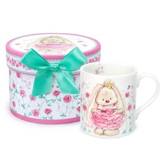 Кружка для чая детская Зайка Ми Budi Basa ММ1-008 керамическая для девочки 200 мл