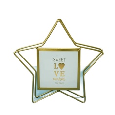 Фоторамка loft Star gold металлическая 10х10 см Image ART
