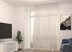 Тюль Дождик Tex Valley, ширина 300, высота 280 см, 1 шт., Кремовый