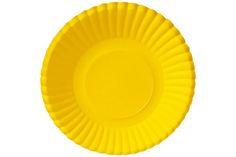 Тарелки одноразовые Gratias бумага желтые 185 мм 6 шт