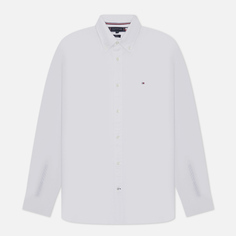 Мужская рубашка Tommy Hilfiger Core 1985 Flex Oxford Regular Fit, цвет белый, размер L