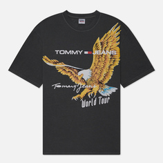Мужская футболка Tommy Jeans Script Vintage Eagle, цвет серый, размер XL