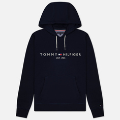 Мужская толстовка Tommy Hilfiger Core Tommy Logo Hoodie, цвет синий, размер XL