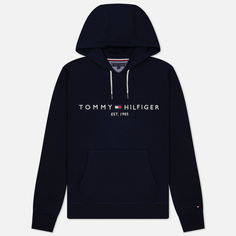 Мужская толстовка Tommy Hilfiger Core Tommy Logo Hoodie, цвет синий, размер XL