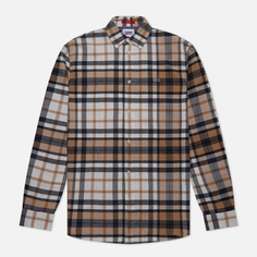 Мужская рубашка Tommy Jeans Essential Check Classic Fit Flannel, цвет бежевый, размер L