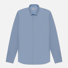 Мужская рубашка Calvin Klein Jeans Poplin Stretch Slim, цвет синий, размер 41
