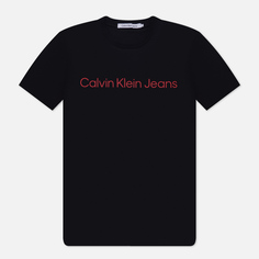 Мужская футболка Calvin Klein Jeans Slim Core Institutional Logo, цвет чёрный, размер S
