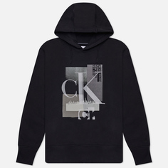 Мужская толстовка Calvin Klein Jeans Connected Layer Landscape Hoodie, цвет чёрный, размер M