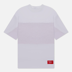 Мужская футболка Calvin Klein Jeans Bold Logo Colorblock, цвет белый, размер XL