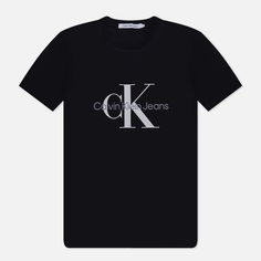 Мужская футболка Calvin Klein Jeans Slim Monogram, цвет чёрный, размер S