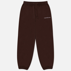 Мужские брюки Calvin Klein Jeans Institutional Relaxed Joggers, цвет коричневый, размер M