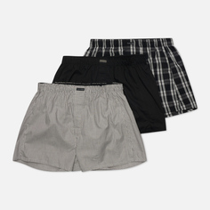 Комплект мужских трусов Calvin Klein Underwear 3-Pack Boxer Woven, цвет комбинированный, размер S