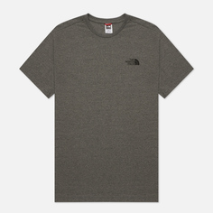 Мужская футболка The North Face Simple Dome, цвет серый, размер S