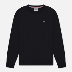 Мужская толстовка Tommy Jeans Flag Patch Fleece, цвет чёрный, размер L