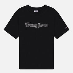 Женская футболка Tommy Jeans Relaxed Grunge 2, цвет чёрный, размер L