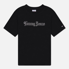 Женская футболка Tommy Jeans Relaxed Grunge 2, цвет чёрный, размер L