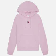 Женская толстовка Tommy Jeans Boxy XS Badge Hoodie, цвет розовый, размер M