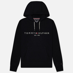 Мужская толстовка Tommy Hilfiger Core Tommy Logo Hoodie, цвет чёрный, размер S