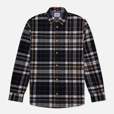 Мужская рубашка Tommy Jeans Essential Check Classic Fit Flannel, цвет чёрный, размер L