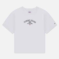 Женская футболка Tommy Jeans Classics Lux Ath, цвет белый, размер XS