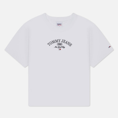 Женская футболка Tommy Jeans Classics Lux Ath, цвет белый, размер XS