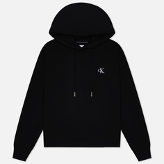 Женская толстовка Calvin Klein Jeans Cotton Blend Fleece Hoodie, цвет чёрный, размер XS