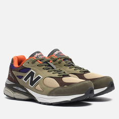 Мужские кроссовки New Balance x Teddy Santis 990v3, цвет коричневый, размер 41.5 EU