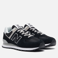 Мужские кроссовки New Balance ML574EVB, цвет чёрный, размер 44 EU