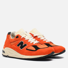 Мужские кроссовки New Balance x Teddy Santis 990v2, цвет оранжевый, размер 41.5 EU