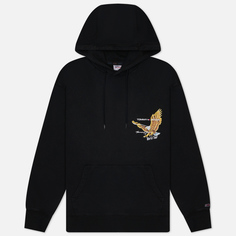 Мужская толстовка Tommy Jeans Relaxed Vintage Eagle Hoodie, цвет чёрный, размер M