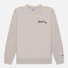 Мужская толстовка Tommy Jeans Regular Vintage City Crew Neck, цвет белый, размер S
