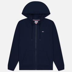 Мужская толстовка Tommy Jeans Regular Fleece Full Zip Hoodie, цвет синий, размер S