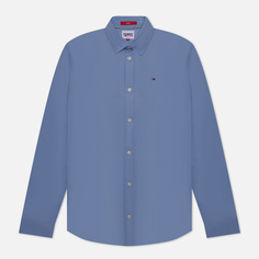 Мужская рубашка Tommy Jeans Stretch Slim Fit, цвет голубой, размер M