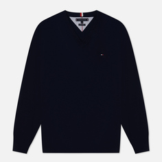 Мужской свитер Tommy Hilfiger 1985 V-Neck, цвет синий, размер XL