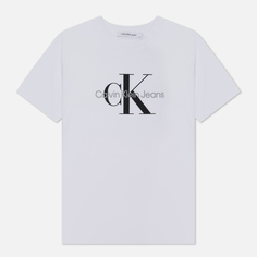 Женская футболка Calvin Klein Jeans Monogram, цвет белый, размер L