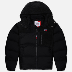 Мужской пуховик Tommy Jeans Cord Mix Alaska Puffer, цвет чёрный, размер L