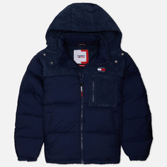 Мужской пуховик Tommy Jeans Cord Mix Alaska Puffer, цвет синий, размер S