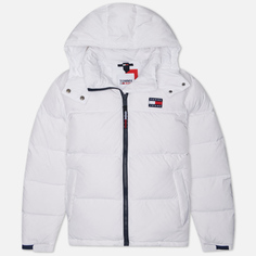 Женский пуховик Tommy Jeans Alaska Hooded Puffer, цвет белый, размер XS