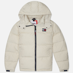 Женский пуховик Tommy Jeans Alaska Hooded Puffer, цвет бежевый, размер M