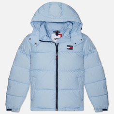 Женский пуховик Tommy Jeans Alaska Hooded Puffer, цвет голубой, размер XS