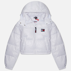 Женский пуховик Tommy Jeans Alaska Cropped Puffer, цвет белый, размер M