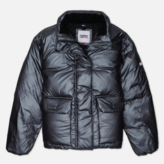 Женский пуховик Tommy Jeans Metallic Puffer, цвет серебряный, размер M