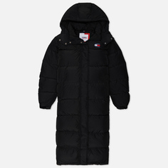 Женский пуховик Tommy Jeans Alaska Long Puffer, цвет чёрный, размер S