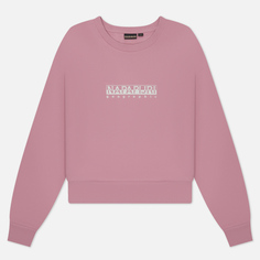 Женская толстовка Napapijri B-Box Crew Neck, цвет розовый, размер XS